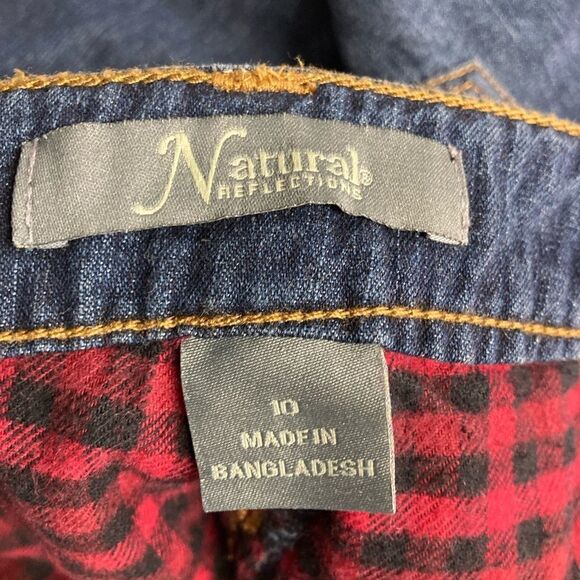 NATURAL REFLECTIONS BASS PRObBlue Women’s Flannel Lined Jeans Sz 10 New - Picture 10 of 12